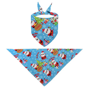 Nouvelle Écharpe Triangulaire de Noël pour Animaux de Compagnie (Chiens et Chats) – Décoration d'Ambiance et Bavoir Anti-Bave - Product Image 3