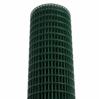 Grillage soudé en PVC 50x50mm à mailles losangées de 3,0mm vert pour clôture de terrain de jeux de maternelle et sécurité des enfants