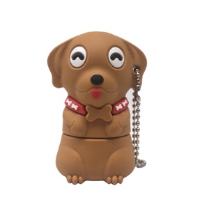 Perro Animal 3DShaped USB Flash Drive 2GB 8GB 16GB 32GB 64GB la capacidad de alta velocidad con logotipo personalizado NO MOQ - Product Image 1