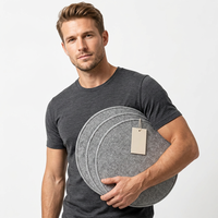 Coussin de siège rond en feutre polyester, confortable pour les longues sessions de travail, anti-fatigue, écologique, amovible et lavable, pour la maison et le bureau