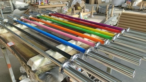 Bilanciere in Acciaio Resistente per Powerlifting con Finitura Cromata, Design Portatile per Attrezzature Fitness Commerciali - Product Image 2