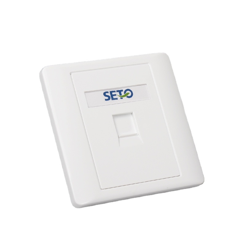 SETO 86 blank panel 3m single port rj45 network face plate rj11 rj45 socket face plate