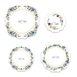 Forma Irregular de alta calidad ovalada Hotel <span class=keywords><strong>bonna</strong></span> vajilla de porcelana platos de cerámica juego de platos de lujo - Product Image 1