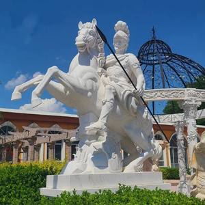Estatua de figura de piedra cuadrada de cultura grande tallada a mano antigua moderna personalizada estatua de Confucio de mármol famosa al aire libre - Product Image 3