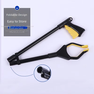 Portable Long Handle Rubbish Trash Garbage Grabber Extra Long Stainless Steel Dead Mouse Rat Picker Tong Bat Picker - Product Image 3