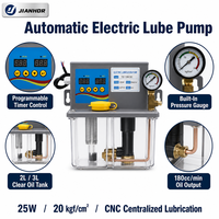 Bomba de Lubricación Eléctrica de 25W, Automática y Programable, con Depósito Transparente de 2L-3L para Sistema Centralizado CNC
