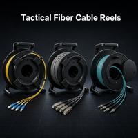 Kabel Serat Optik Portabel yang Dapat Dipasang di Lapangan 4.5mm 7.0mm Berlapis Baja Tahan Air untuk FTTH