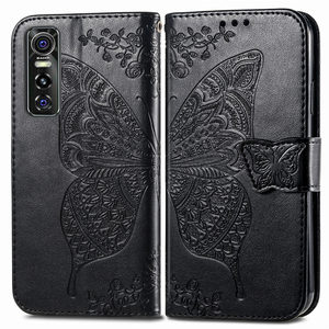 JMAX เคสโทรศัพท์แบบพับมีกระเป๋าเงินหนัง PU พิมพ์ลายผีเสื้อสำหรับ <span class=keywords><strong>Vivo</strong></span> <span class=keywords><strong>Y</strong></span> 3 5 7 <span class=keywords><strong>15</strong></span> 17 19 20 30 73วินาที - Product Image 2