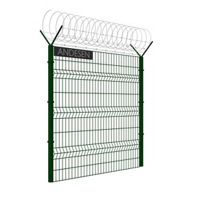 Dễ dàng lắp ráp không thấm nước 3D hàn cong dây lưới kim loại hàng rào tấm/Uốn/vườn trang trại hàng rào an ninh - Product Image 2