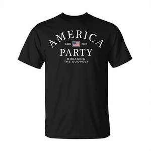 Camiseta America Party Negra 2025 Breaking The Duopoly - Product Image 2