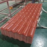 Nouvelle conception, grands matériaux de construction de style romain, tuiles en PVC Teja, tuiles en plastique PVC, feuilles de PVC pour toiture, toiture en résine synthétique