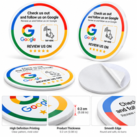 Autocollants intelligents NFC ronds en gros pour avis Google Business et signalétique marketing