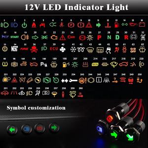 Luce Indicatore LED 12V Impermeabile in Metallo per Cruscotto Pilota - Product Image 3