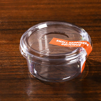 Boîte d'emballage en plastique personnalisable pour desserts, pâtisseries, tiramisu, mousse, gâteaux, biscuits, aliments sucrés, macarons, beignets