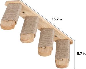 Structure d'escalade murale, quatre points d'ancrage avec griffoir, adaptée aux plateformes d'habitat - Product Image 3