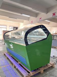Vetrina Refrigerata Commerciale per Gelato Italiano 220V Monotemperatura con <span class=keywords><strong>Porta</strong></span> in Vetro LED per Esposizione Gelati e Dessert - Product Image 5