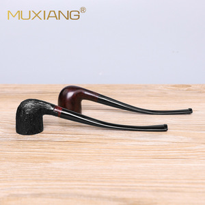 Muxiang Briarwood Smoking Pipe Straight Type Handmade Solid Wood Tobacco Pipe For Personal Gift - Product Image 2