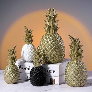 Stile scandinavo in resina di ananas artigianato arredi morbidi per la decorazione della casa per il soggiorno Desktop o ingresso - Product Image 4