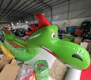 Надувная лодка «Морской Монстр», 12 сидений, 2021, новая двухполосная лодка-динозавр, банановая лодка, водный буксируемый дракон, надувной корабль