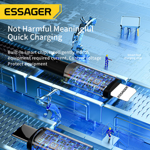 Cable de Carga Rápida ESSAGER <span class=keywords><strong>ES</strong></span>-X16 para Celular, USB Tipo C a iPhone, 27W, para Apple <span class=keywords><strong>iOS</strong></span> - Product Image 6