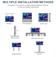 Pantalla LED de Vídeo para Exteriores Personalizada, Pantalla LED HD de Gran Tamaño para Publicidad Comercial con Fácil Instalación