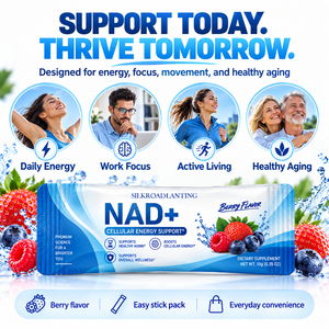 ซองอาหารเสริมเพิ่มพลังงานเซลล์ NAD+ สูตร OEM แบบกำหนดเองเพื่อโภชนาการประจำวันและสุขภาพที่ดีทั่วไป - Product Image 6