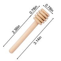 Bâton à miel en bois, manche long, outil d'apiculture pour mélanger le miel