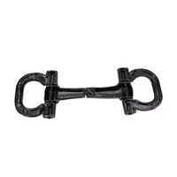 Boucles de chaussures en alliage de zinc brossé écologiques et durables en forme de fer à cheval avec couleur personnalisée pour décorations de chaussures pour hommes