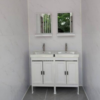 Toilettes mobiles portables en acier, douches temporaires publiques, toilettes publiques écologiques pour l'extérieur, toilettes et salles de bain mobiles