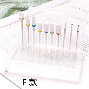 Bộ mũi khoan móng bằng thép vonfram 10 chiếc, đầu kim cương, đường kính 3/32, mũi khoan móng bằng cacbua kim loại - Product Image 1