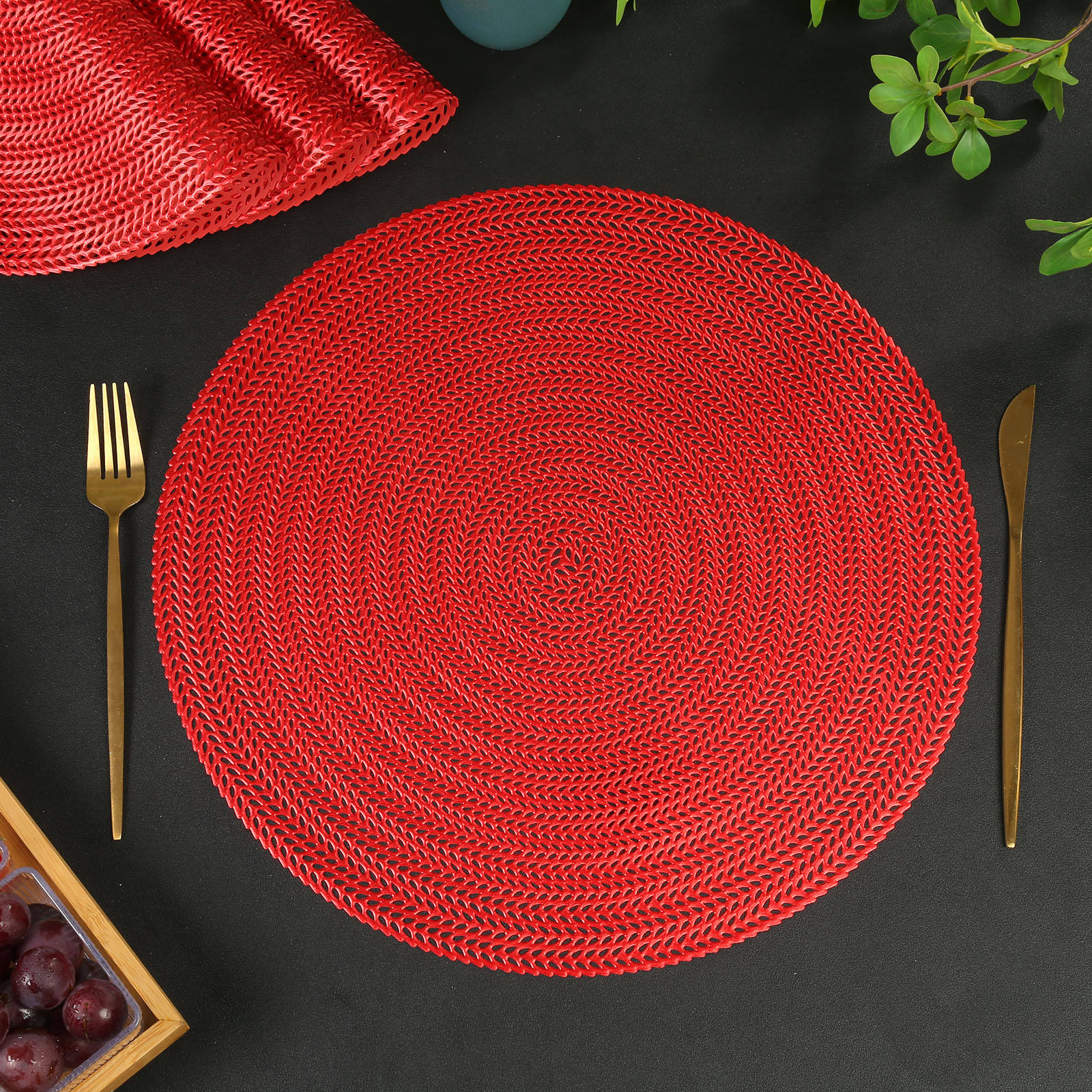 สีแดง - 38ซม.*38ซม