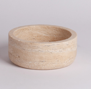 Ventes en gros de bols pour animaux de compagnie en marbre naturel, design moderne, en travertin, pour nourriture et eau, universels pour chiens et chats - Product Image 6