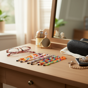 Catena di plastica con chiusura a tre maglie da 70 cm per parti di occhiali - Product Image 3