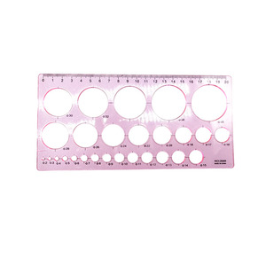 Pochoirs de <span class=keywords><strong>dessin</strong></span> multifonctionnels réutilisables en plastique Règle de mesure des mamelons et des seins Modèle de papier à bride - Product Image 1