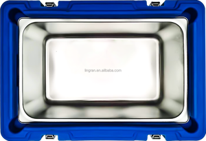 Contenitore Termico Multicomparto per Alimenti con Vaschette <span class=keywords><strong>in</strong></span> <span class=keywords><strong>Acciaio</strong></span> Inossidabile - Product Image 3