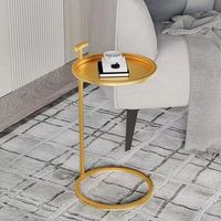 Petite table d'angle en métal d'art simple pour le salon pour la conception élégante de cercle de villa ou d'hôtel