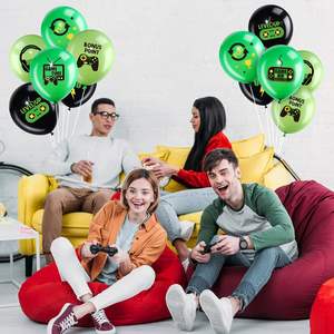 Ensemble de ballons en latex verts de 12 pouces sur le <span class=keywords><strong>thème</strong></span> des <span class=keywords><strong>jeux</strong></span>, décorations de fête de <span class=keywords><strong>jeux</strong></span> <span class=keywords><strong>vidéo</strong></span> pour <span class=keywords><strong>anniversaire</strong></span>, Noël, Saint-Valentin - Product Image 3