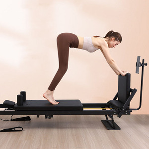 CHIFORY Portable pliable en acier allié Pilates réformateur Machine Pilates Studio corps Yoga entraînement extensible avec support - Product Image 2