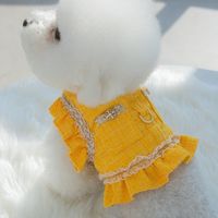 Harnais de luxe en tweed pour chien et chat, doublure en fausse fourrure douce, certifié rafraîchissant, léger 200g, personnalisé, style coréen