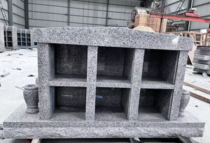 <span class=keywords><strong>Columbarium</strong></span> en granit gris traditionnel européen SW STONE 2 Niche G603 avec porte noire et <span class=keywords><strong>vase</strong></span> pour pierres tombales et <span class=keywords><strong>monuments</strong></span> - Product Image 5