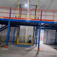 Eterlift 10m Guide Rail Hydraulic Freight Lift Vertical Industrial Cargo Elevator Warehouse Goods Transport Platform