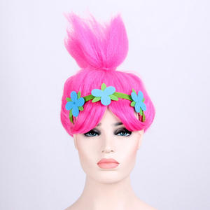 Fábrica profesional Halloween anime cos pelucas Magic Elf trolls Bobbi princesa peluca Trolls Holiday Kids Flame - Product Image 2