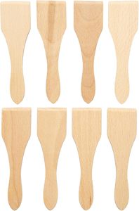 Espátula de Raclette de madera Raspadores de madera de haya lisos Seguro para sartenes Ideal para hornear Fondue de Raclette - Product Image 6