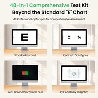 Équipement d'optométrie de haute qualité Aist Optics, tableau optométrique numérique LCD 215D, tableau de vision portable Snellen pour test oculaire