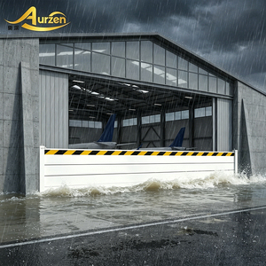 Barrière anti-inondation pour portes d'hôpital, de qualité industrielle, résistante aux intempéries, OEM, professionnelle, en EPDM, empilable et réglable - Product Image 1