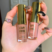 CAPPUVINI Fard à paupières liquide mat et scintillant, teinte nude terre, haute pigmentation, lisse, longue tenue, maquillage esthétique pour filles