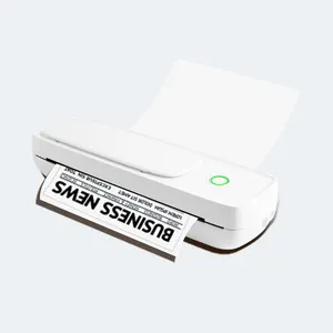 מדפסת תרמית קטנה bluetooth קווית USB USB להדפיס בגודל נייר בגודל a4 מדפסת ניידת לעבודה או ללמוד