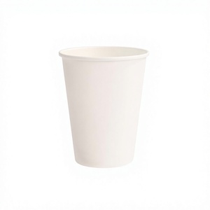 Vasos de Papel Blancos de 8oz, Vasos Desechables de Pared Simple para Bebidas Calientes, Paquete de 1000, Papel de Grado Alimenticio - Product Image 1