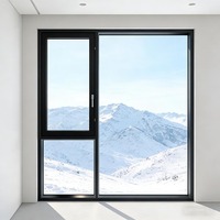Ventanas Abatibles y Oscilobatientes de Aleación de Aluminio Aisladas, Insonorizadas y Resistentes a Huracanes, Directo de Fábrica