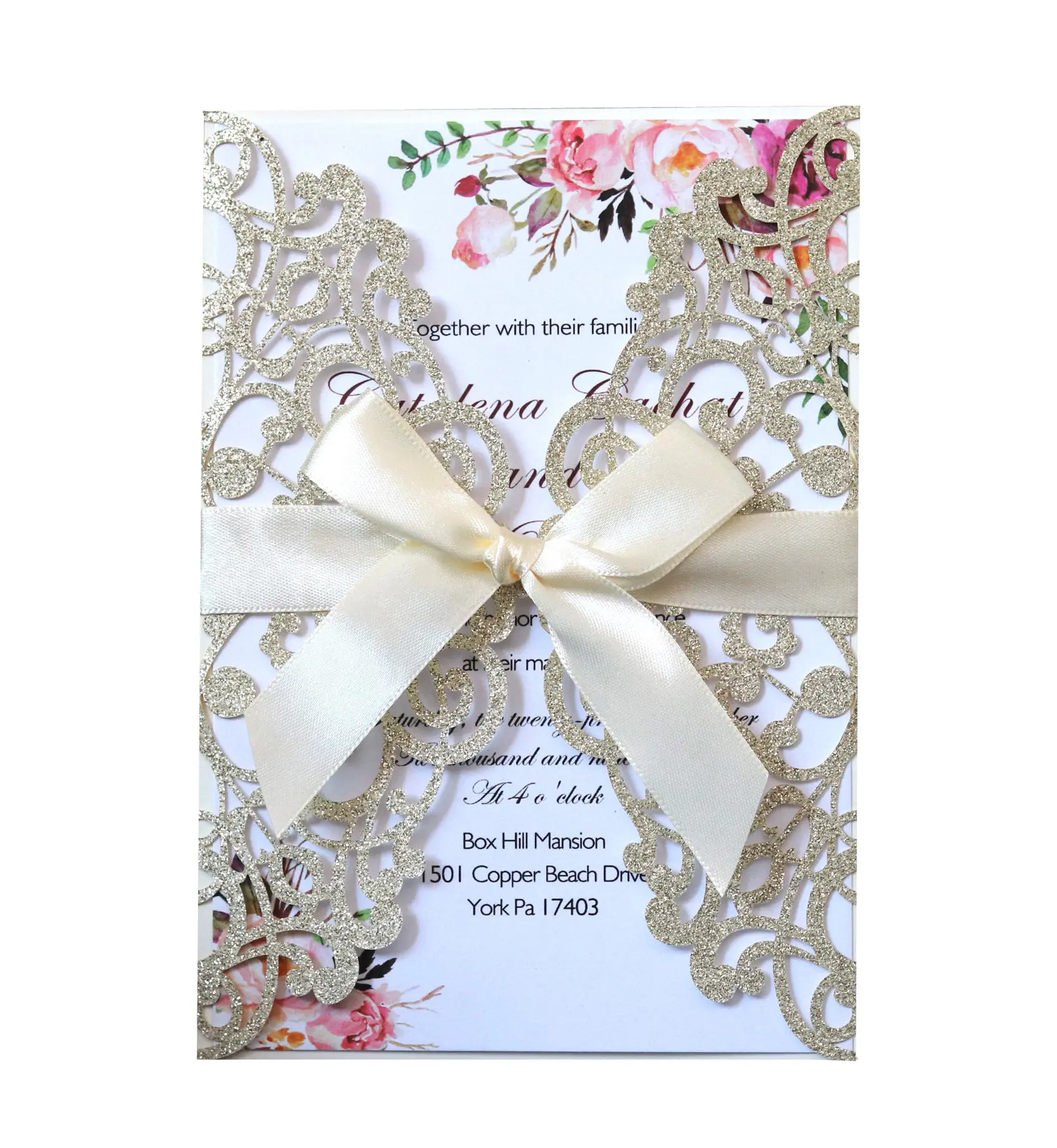 Custom Affirmation Thank You Card Gift Box Packing Envelope Card Holder Luxury Wedding Invitation Greeting Business Design Card